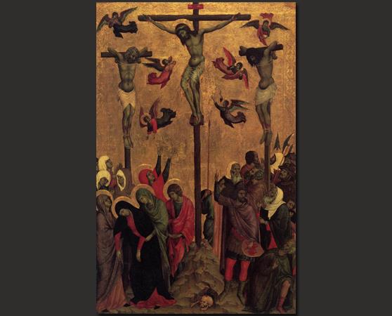 Crocifissione Duccio di Buoninsegna 1310ca City Art Gallery Manchester