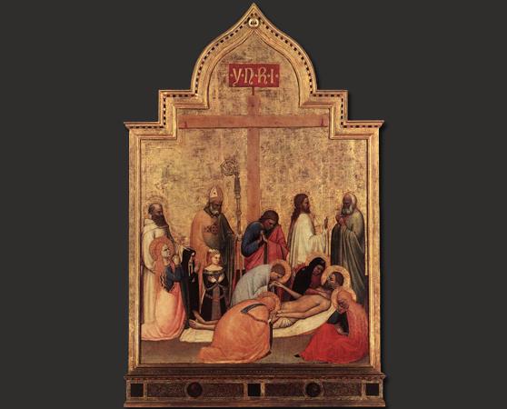 Pietà di san Remigio Giottino 1365ca Galleria degli Uffizi Firenze
