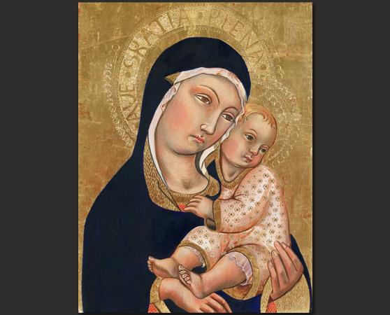 Madonna col Bambino - Sano di Pietro (XV sec) Lindeman Museum di Altemburg